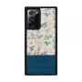 Telefoonhoesje Man and Wood voor Samsung Galaxy Note 20 Ultra — blauwe bloem op zwart
