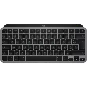 Logitech Master Series MX Keys Mini voor Mac – toetsenbord – compact – verlicht – draadloos – Bluetooth LE – AZERTY – Frans – Space-grijs (920-012646)