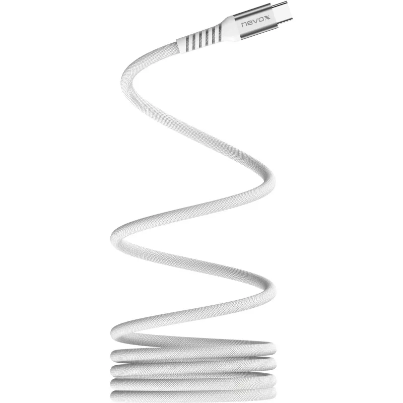 USB-C-naar-USB-C-kabel Nevox 2478 – USB 2.0, 48V 5A, 240W, stekker-naar-stekker