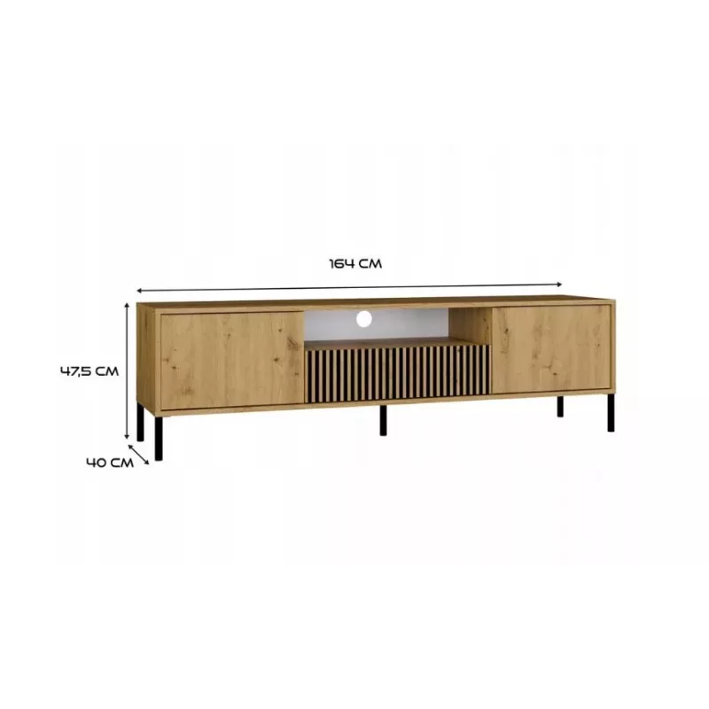 RTV KAMARO 160 slank/GŁ ARTISAN OAK
