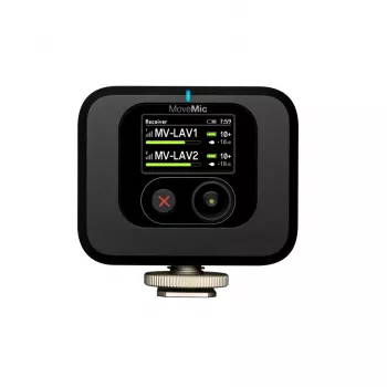 Draadloze cameramontage-ontvanger Shure MV-R-Z6 — 50–20000 Hz, 30 m bereik, 12–15 V, 308×101×38 mm, 0,429 kg, zwart