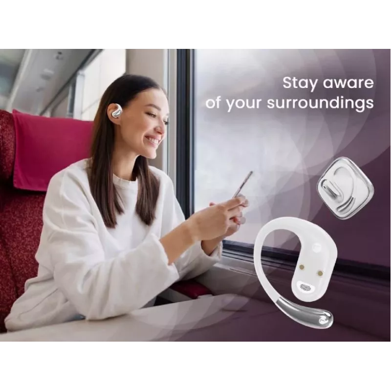 Gembird OWS-01-W Bluetooth open-ear TWS-oordopjes, wit
