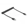 DeLOCK USB-kabel USB 2.0 0,75 m USB A USB C zwart 90368