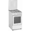Simfer fornuis 4401SGRBB kookplaattype gas oventype gas wit breedte 50 cm 49 L diepte 55 cm