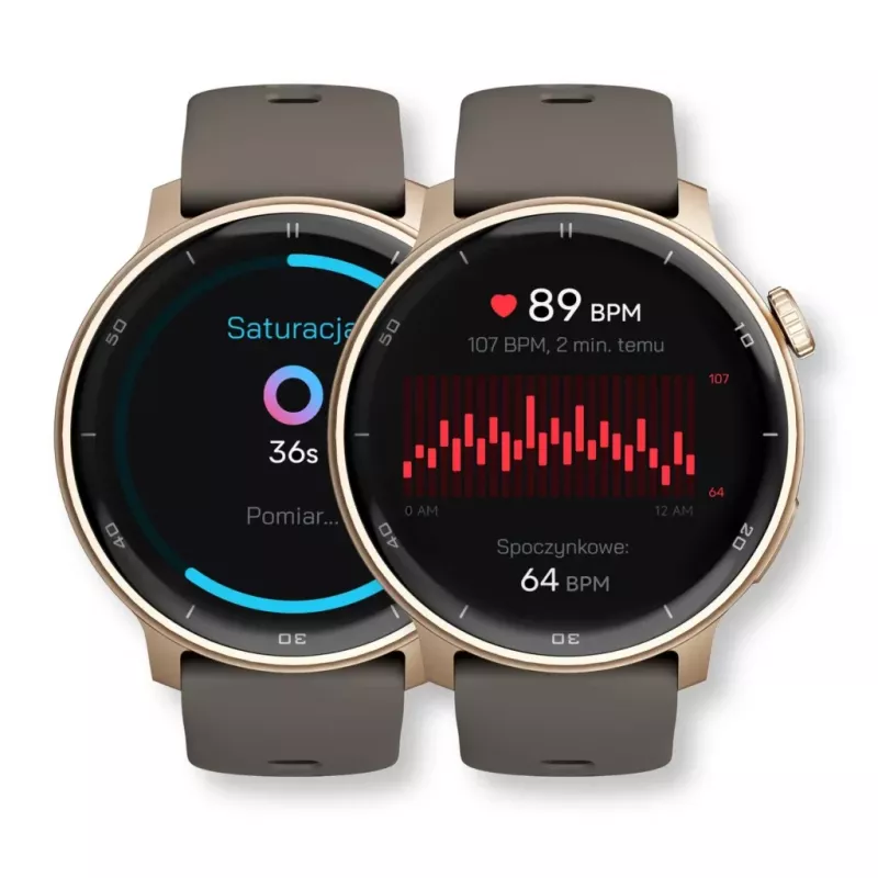 Smartwatch Stelio STSWA101GD Activ GPS 46 mm goud — 46 mm GPS-smartwatch, gouden behuizing