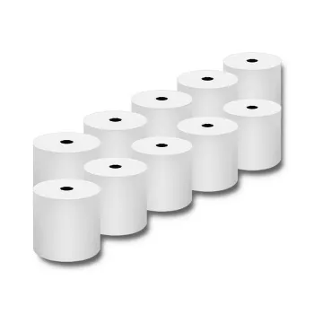 Qoltec 51892 thermorol 80 x 80 | 55 g/m² | 10 stuks | BPA-vrij