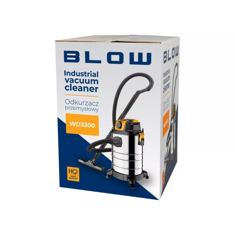 BLOW WD3300 industriestofzuiger met 230V stopcontact 2000W