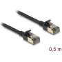 DeLOCK netwerkkabel RJ45 Cat.8.1 0,5 m zwart
