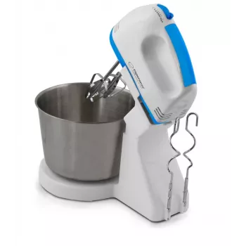 Staafmixer ESPERANZA EKM019WB — 150 W, 2,5 L-kom, 7 snelheden, kneedhaken, dubbele garde, wit