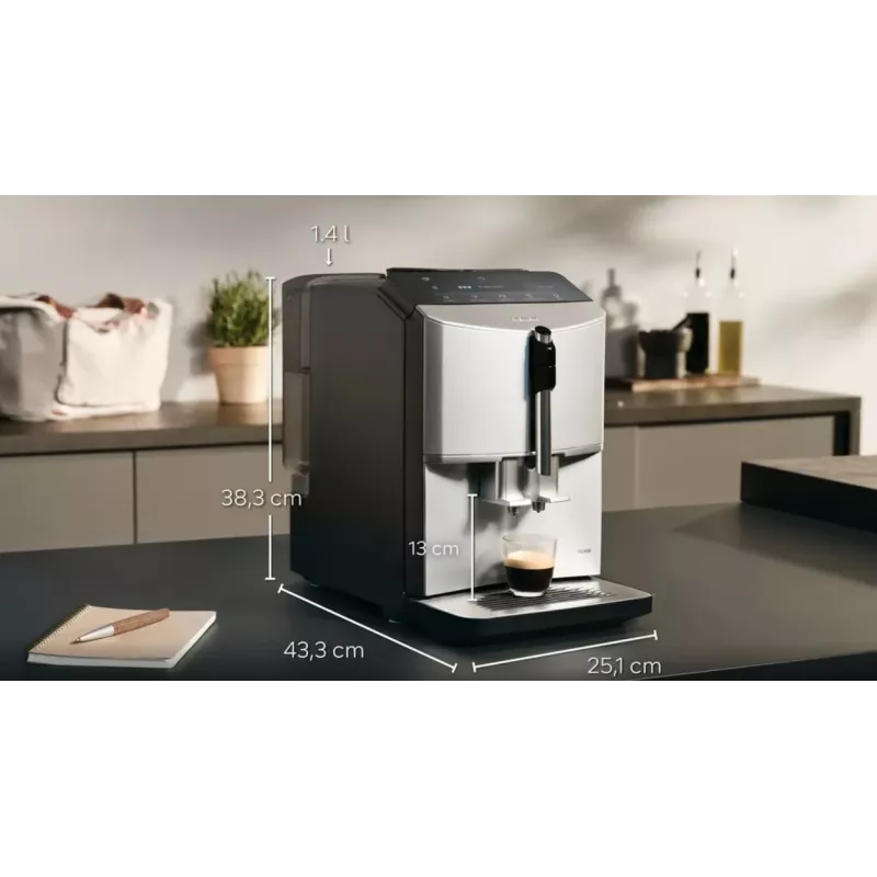 Siemens TF303E01 EQ300 espressomachine (zilver; 1300W)