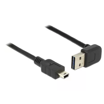 USB-kabel DeLOCK 1 m USB 2.0-A naar Mini-USB B zwart