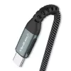Qoltec kabel USB 2.0 Type-C naar USB 2.0 Type-C 100W QC 3.0 PD 1m zwart