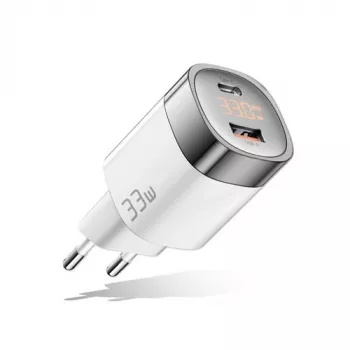 Oplader GaN USB Type-C, USB Type-A: 33W, PPS