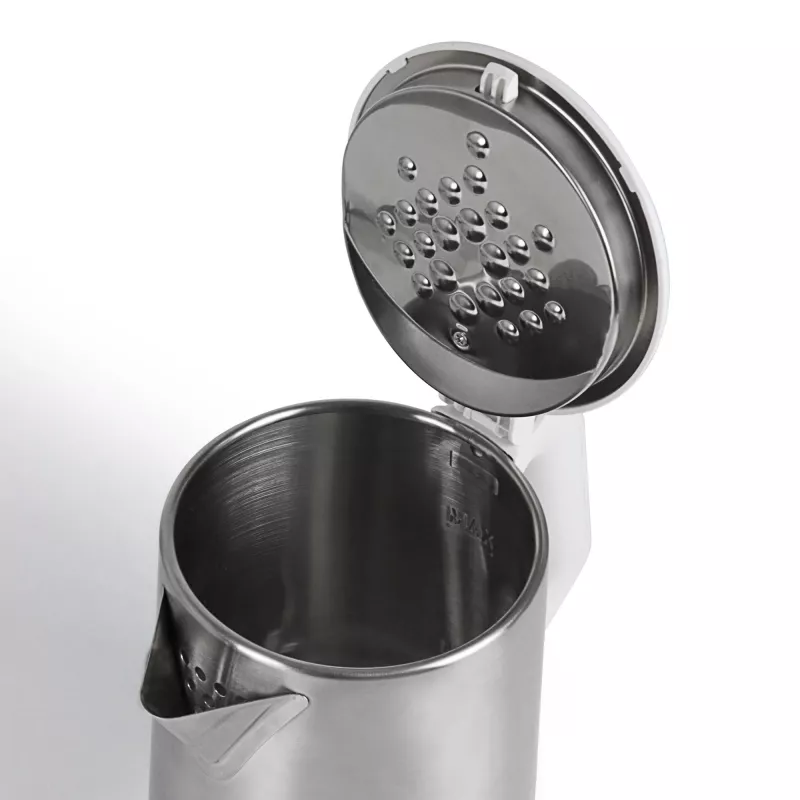 Jata JEHA1723 waterkoker, 2 l, 1500 W, roestvrij staal, wit