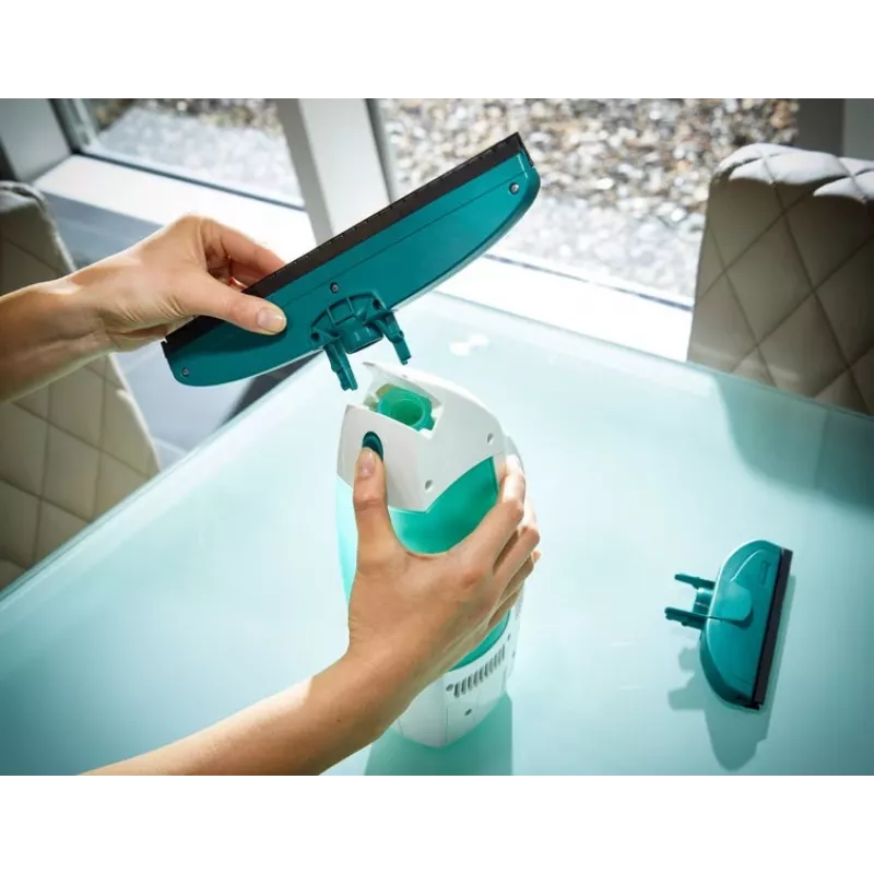 Leifheit raamwisser Glass Cleaner Dry&Clean met handgreep en wisservor 51003