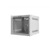 Lanberg WF10-2304-10S 10" wandrack-kast 4U, 280×310 mm, glazen deur, 20 kg, grijs (RAL 7035)