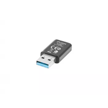 Draadloze USB-netwerkadapter LANBERG NC-1200-WI, WLAN USB 2.0, 2x interne antennes 2 dBi, tot 5000 Mbit/s
