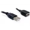 USB 2.0-verlengkabel DeLOCK 82457 0,15 m zwart