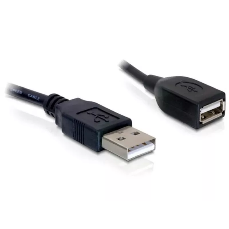 USB 2.0-verlengkabel DeLOCK 82457 0,15 m zwart
