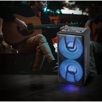 Muse Party Box-luidspreker M-1805 DJ 150 W draadloze verbinding zwart Bluetooth