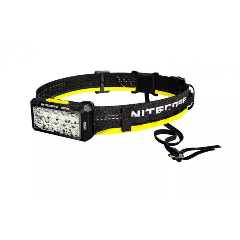 Hoofdlamp Nitecore HU2000, 10 LEDs, USB-oplaadbare lithium-ion-accu, aluminium+polycarbonaat, IP68 waterdicht