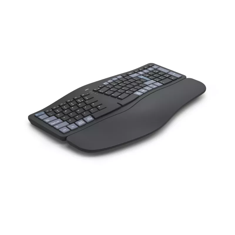 Draadloos ergonomisch toetsenbord HAMA WK-900 zwart USB, compacte layout, draadloze verbinding