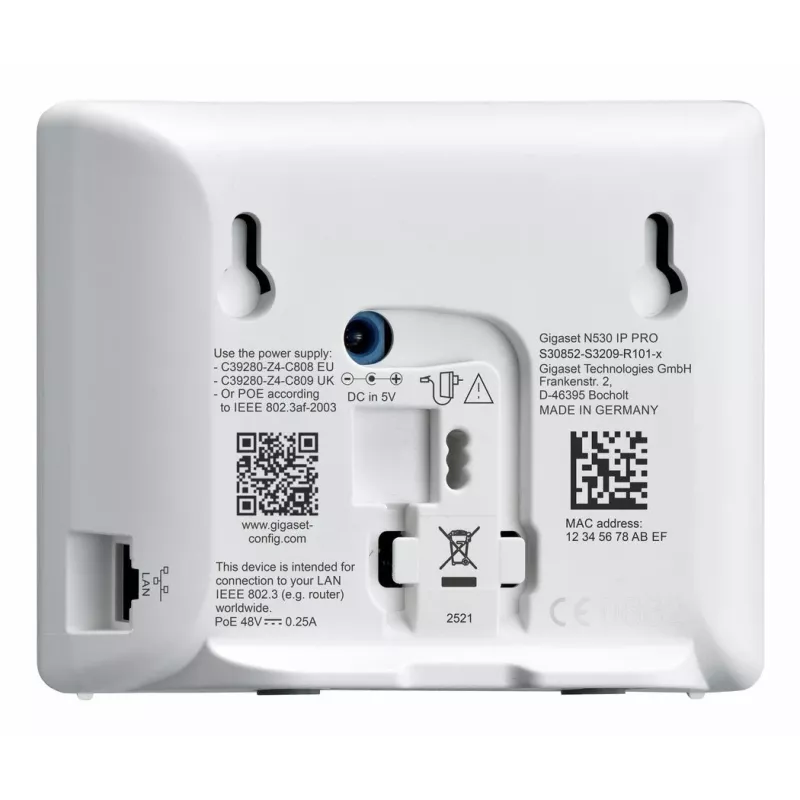 Gigaset N530 IP PRO + S700H PRO DECT-telefoon nummerherkenning antraciet