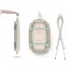 Babybad neno LUCY STAND opvouwbaar met frame, rechthoekig, 1 plateau, max. belasting 30 kg, wit