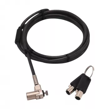 Kabelslot DICOTA D31831 zwart zilver 2m rondsleutel