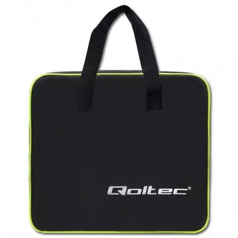 Qoltec 52465 mobiele lader voor elektrische auto 2-in-1 Type2 met regeling | 3,5 kW | 230 V | LCD | draagbaar | wallbox | 5 m