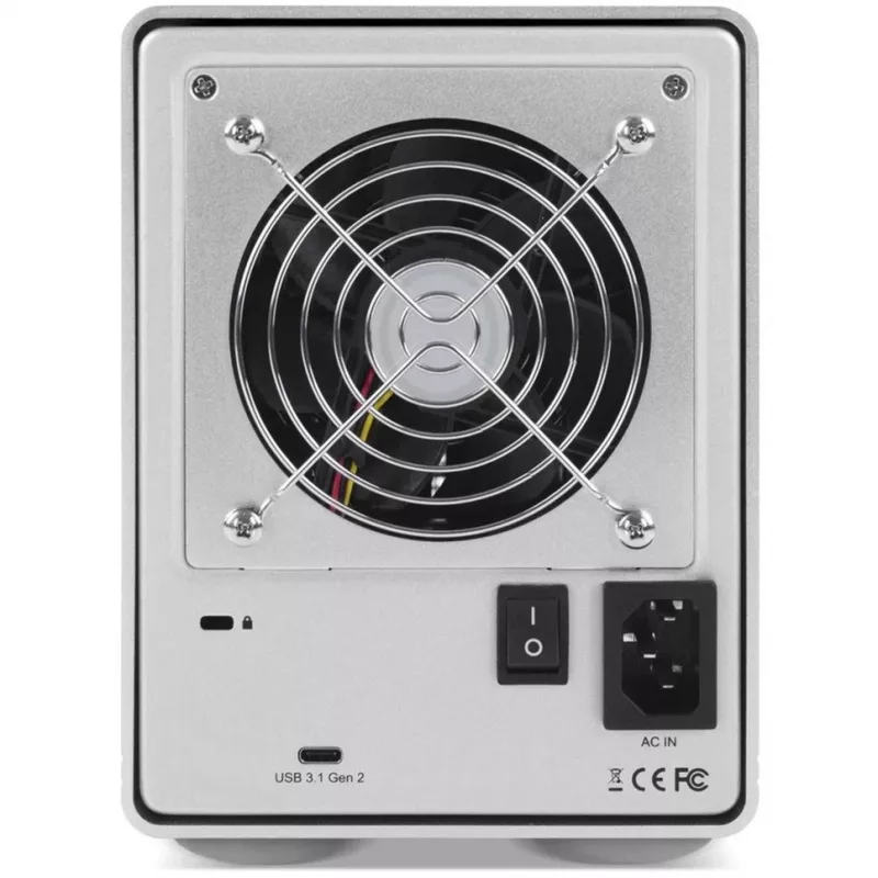 Mercury Elite Pro Quad, schijvenbehuizing zilver, USB 3.2 Gen 2, RAID-klaar