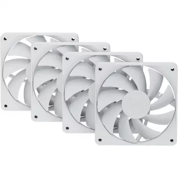 120 mm behuizingsventilator HYTE FA12 wit 4-pack — 120 mm, wit, model FA12