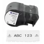 Brady, M5C-1500-595-WT-BK, vinyl, zwart op wit, 38,10 mm x 7,62 m, permanent, eindloos (170944)