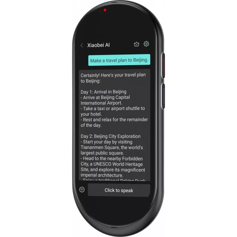 Draagbare spraakvertaler MAXCOM MT100 4G, meertalige spraakvertaling, compact handapparaat