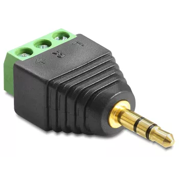 Adapter DeLOCK 65419 3,5 mm 3p zwart groen zilver