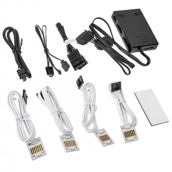Lian Li controller UNI HUB SL-INF 12SLIN-CONT3W wit — RGB-ventilator- en LED-strip-hub