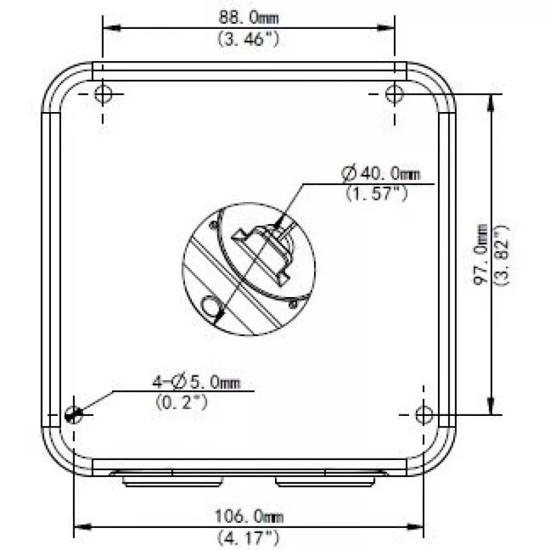 IP66 waterdichte aansluitdoos ALLNET ALL-CAM2496-LEFN voor buitencamera-installaties