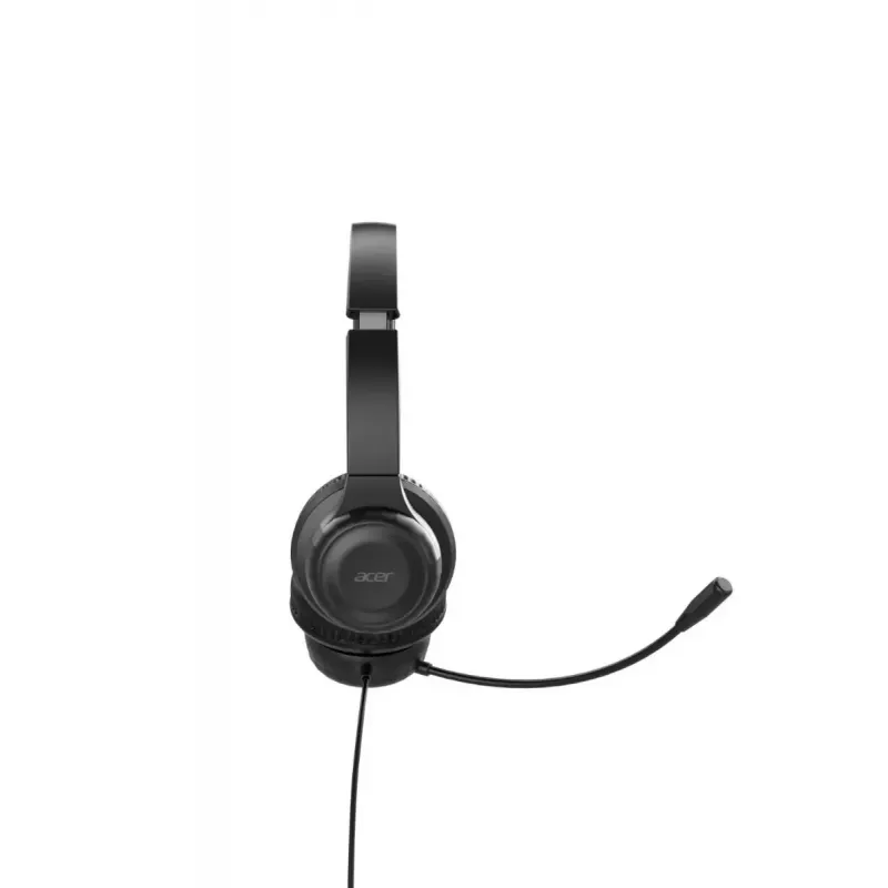Acer AHW154 GP.HDS11.02D bedrade kantoorheadset, stereo, jackaansluiting, ingebouwde flexibele microfoon, zwart