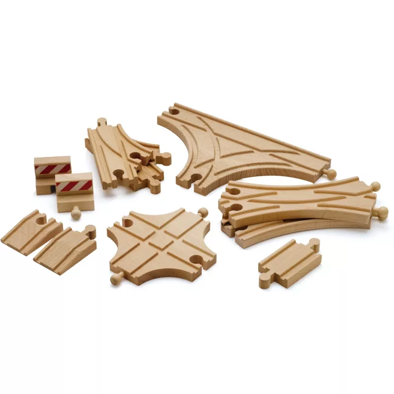 BRIO 33307 spoorrails-set – 11 houten delen ter uitbreiding