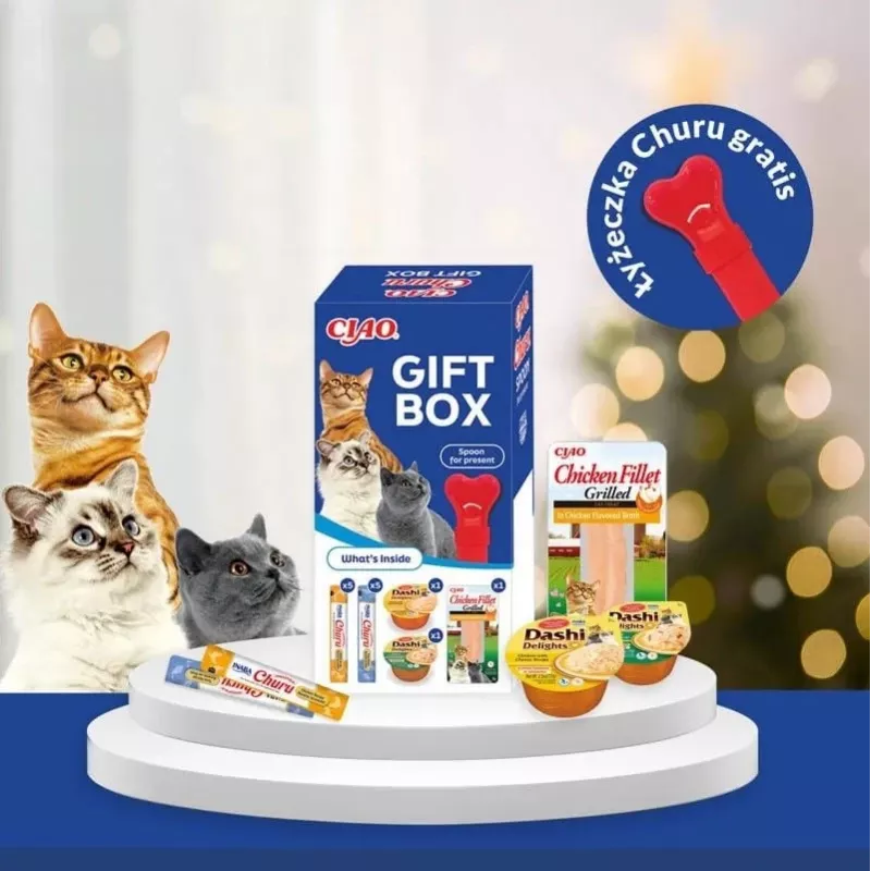 Kattensnack geschenkbox INABA Churu — gemengde romige snacks voor katten, multipack