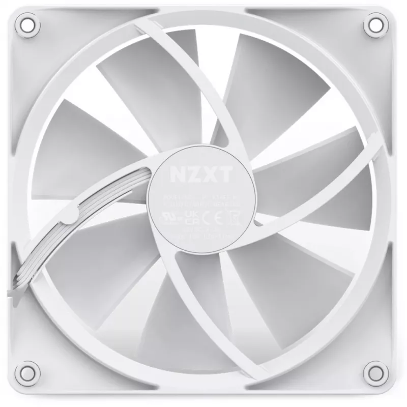 NZXT F140 RGB 140mm witte enkele ventilator