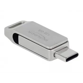 USB-flashstation DeLOCK 128 GB USB-C Type-A draaibaar model