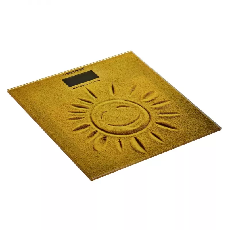 Esperanza EBS006 personenweegschaal elektronische personenweegschaal vierkant beige