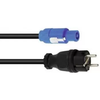 Netkabel PSSO POWERCON 5m H07RN-F 3G1.5 – netkabel met PowerCON-stekker, 5 m lengte, H07RN-F-rubber, 3×1,5 mm²