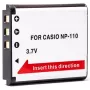 Oplaadbare Extra Digital NP-110 accu 3,7V 1000mAh voor draagbare apparaten