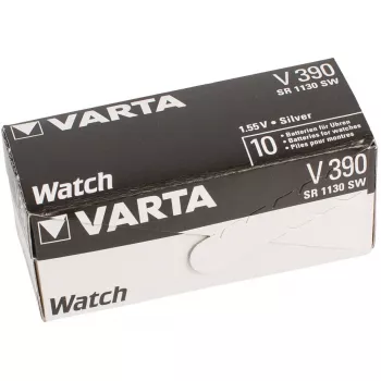 VARTA zilveroxide horlogebatterij, V390 (SR54), 1,55 volt, 80 mAh (00390 101 401)