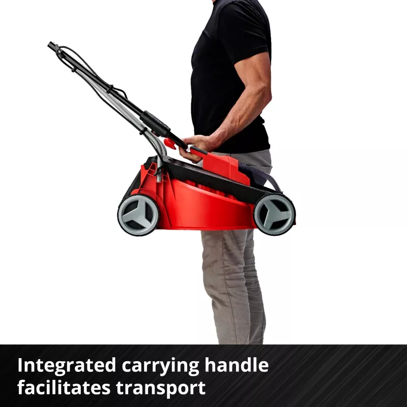 Grasmaaier met duwbediening EINHELL GE-CM 18/30 Li — 18V, 3,0Ah, 30 cm maaibreedte, 25 L opvangbak