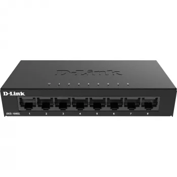 D-Link DGS-108GL unmanaged Gigabit Ethernet (10/100/1000) zwart