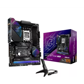 Moederbord ASRock X870 Riptide WiFi — ATX, AMD X870, Socket AM5, DDR5, 4 DIMM, 256 GB, Wi-Fi 7, 2,5GbE