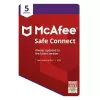 McAfee Safe Connect VPN 5 apparaten 1-jaars key, wereldwijd